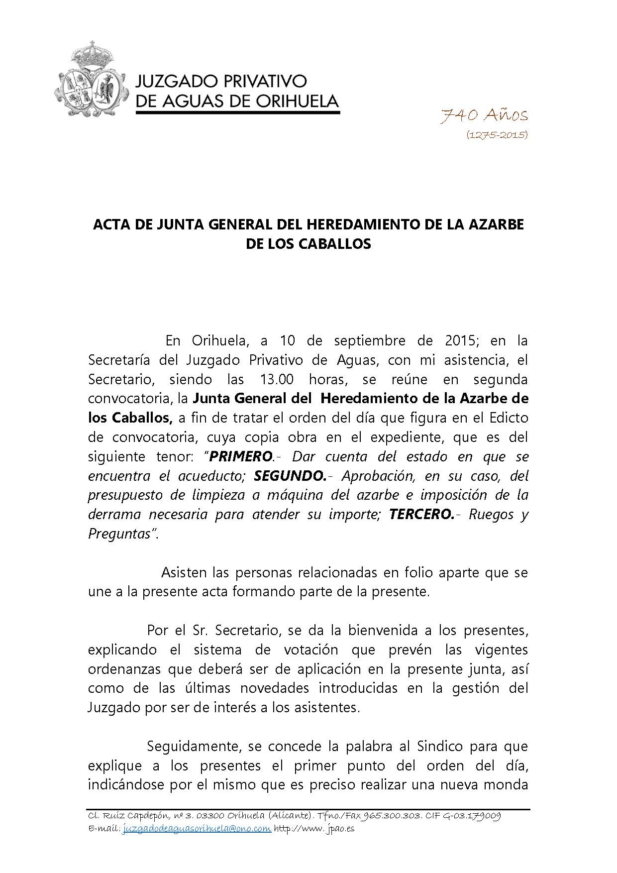 132 2015 AZARBE DE LOS CABALLOS. ACTA JUNTA GENERAL 10092015_Página_1