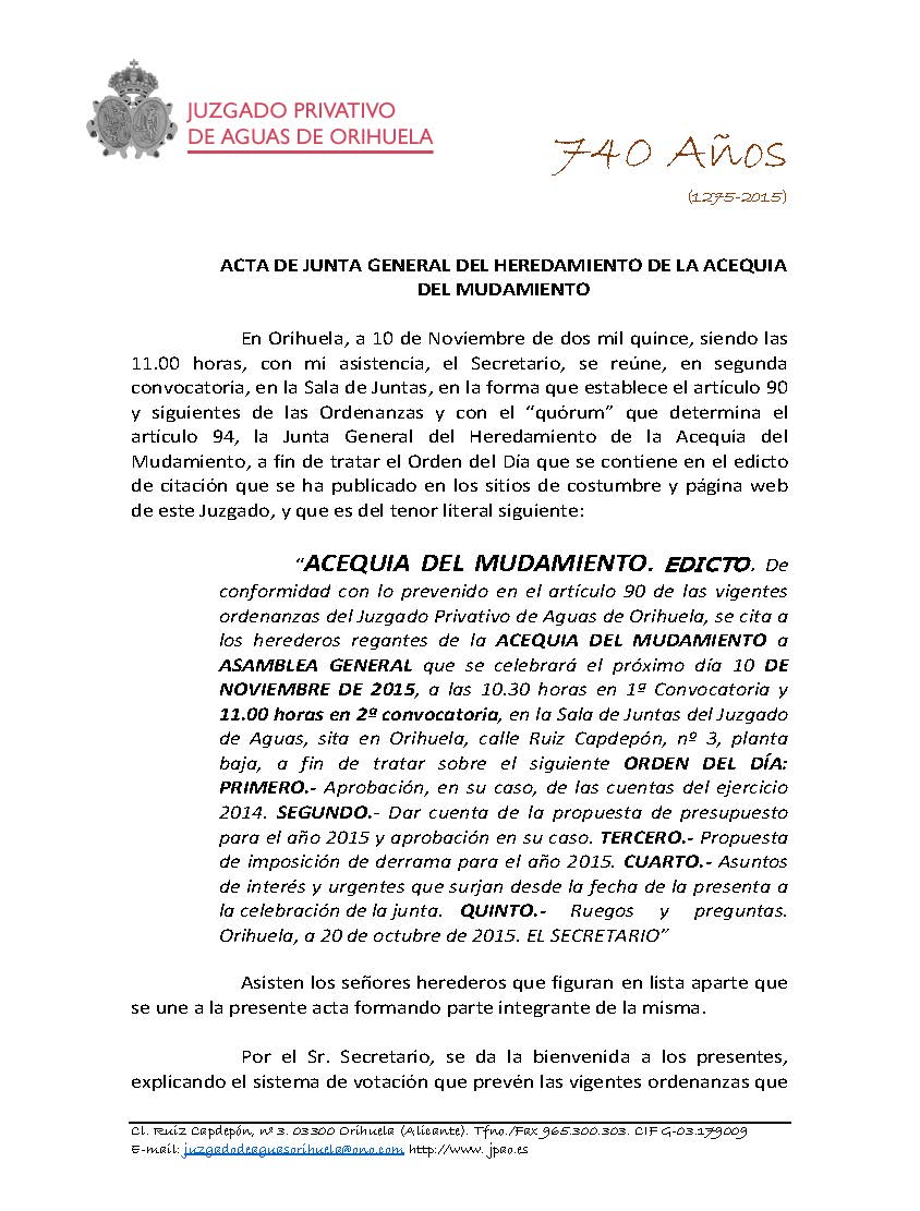 174 2015 ACEQUIA DEL MUDAMIENTO. ACTA ASAMBLEA GENERAL DE FECHA 10112015_Página_1